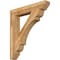 Ekena Millwork Olympic Slat Rough Sawn Bracket, Western Red Cedar, 6"W x 38"D x 42"H BKT06X38X42OLY06RWR - alternate 1
